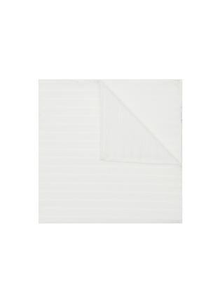 Main View - Click To Enlarge - MAGNUS & NOVUS - Striped Silk Cotton Blend Pocket Square