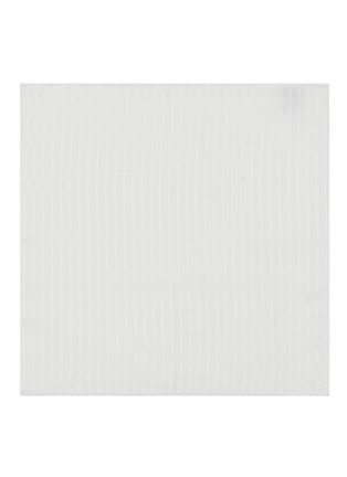 Figure View - Click To Enlarge - MAGNUS & NOVUS - Striped Silk Cotton Blend Pocket Square