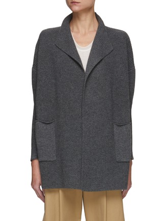 Main View - Click To Enlarge - EQUIL - LONG WATERFALL COLLAR CASHMERE CARDIGAN