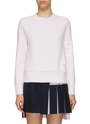 Main View - Click To Enlarge - THOM BROWNE  - Four Bar Stripe Crewneck Sweater