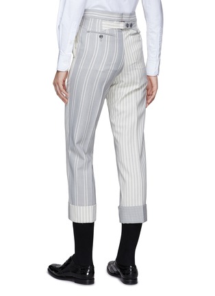 Back View - Click To Enlarge - THOM BROWNE  - CLASSIC BACKSTRAP DETAIL CROPPED SUITING PANTS
