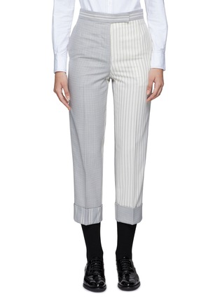Main View - Click To Enlarge - THOM BROWNE  - CLASSIC BACKSTRAP DETAIL CROPPED SUITING PANTS