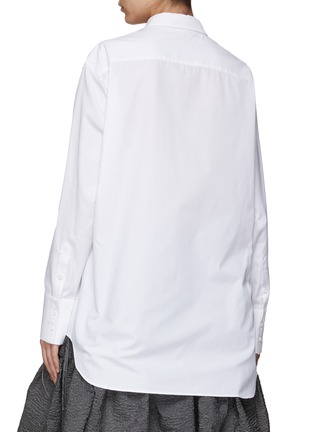 Back View - Click To Enlarge - CECILIE BAHNSEN - Asymmetric bow detail button-down shirt