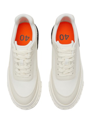 Detail View - Click To Enlarge - BOTH - CLASSIC PLATFORM LOW TOP CANVAS SNEAKERS