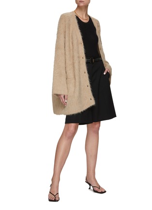 Figure View - Click To Enlarge - TOTEME - OVERSIZED ALPACA CARDIGAN