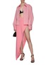 Figure View - Click To Enlarge - DAVID KOMA - HIGH WAIST SLIT DETAIL MAXI SKIRT