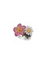 Detail View - Click To Enlarge - SARAH ZHUANG - Blossom Plum' Diamond Sapphire Ruby 18k Gold Ring