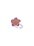 Main View - Click To Enlarge - SARAH ZHUANG - Blossom Plum' Diamond Sapphire Ruby 18k Gold Ring