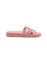 Main View - Click To Enlarge - SAM EDELMAN - ‘Valeri Mini' logo band kids and toddler leather flat sandals