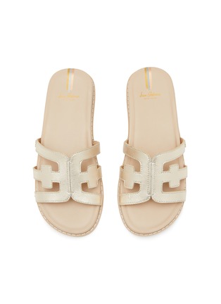 Figure View - Click To Enlarge - SAM EDELMAN - ‘Valeri Mini' logo band kids and toddler leather flat sandals