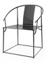 Main View - Click To Enlarge - SHANG XIA - ROUND BACK MATTE LACQUERED CARBON FIBRE LEATHER ARMCHAIR
