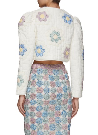 Back View - Click To Enlarge - SEA - ‘VIOLETTE‘ CROCHET PATCH CROPPED JACKET