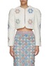Main View - Click To Enlarge - SEA - ‘VIOLETTE‘ CROCHET PATCH CROPPED JACKET
