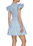 Back View - Click To Enlarge - SEA NEW YORK - ‘Phoebe' flutter sleeve smocked mini dress