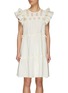 Main View - Click To Enlarge - SEA NEW YORK - ‘Thora' flutter sleeve tiered tunic dress