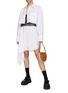 Figure View - Click To Enlarge - JW ANDERSON - Lace Insert Mini Shirt Dress