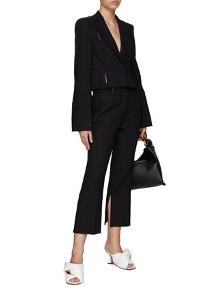 Figure View - Click To Enlarge - JW ANDERSON - CROPPED SLIM FLARE CROPPED PANTS