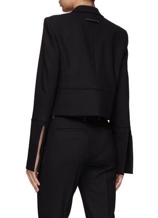 Back View - Click To Enlarge - JW ANDERSON - CROPPED SLIT DETAIL TAILORED SINGLE BREASTED JACKET