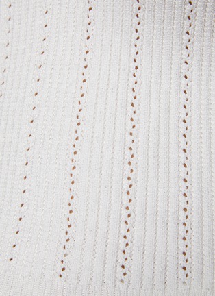  - BALMAIN - Buttoned one-shoulder knit top
