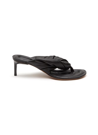 Main View - Click To Enlarge - JACQUEMUS - ‘Les Sandales Mari' padded leather thong sandals