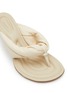 Detail View - Click To Enlarge - JACQUEMUS - ‘LES SANDALES MARI’ PADDED LEATHER THONG SANDALS