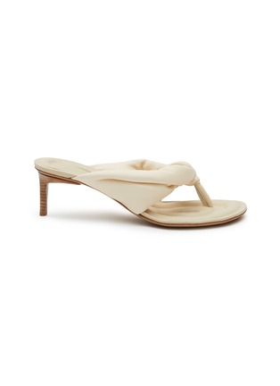 Main View - Click To Enlarge - JACQUEMUS - ‘LES SANDALES MARI’ PADDED LEATHER THONG SANDALS