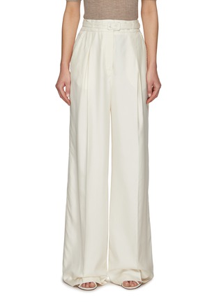 Main View - Click To Enlarge - GABRIELA HEARST - ‘Maura' belted wide leg suiting pants