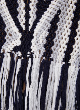 - GABRIELA HEARST - Amalia' Ethnic Print Fray Hem Wool Knit Tank Top