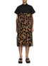 Main View - Click To Enlarge - SACAI - Leopard print front spread collar shirt dress