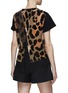 Back View - Click To Enlarge - SACAI - Leopard print lace panel t-shirt