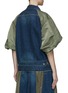 Back View - Click To Enlarge - SACAI - Bomber puff sleeve denim jacket