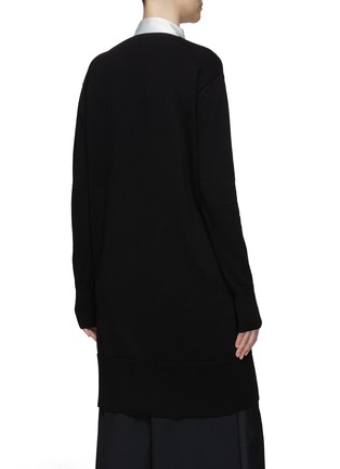 Back View - Click To Enlarge - SACAI - Deconstructed strip placket long cardigan