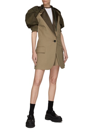 sacai nylon twill coat