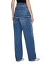 Back View - Click To Enlarge - MERYLL ROGGE - BELTED WAISTPIECE DETAIL DENIM JEANS