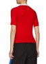 Back View - Click To Enlarge - MERYLL ROGGE - CONTRAST MOCK NECK SHORT SLEEVE KNIT TOP