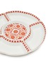 Detail View - Click To Enlarge - YUET TUNG CHINA WORKS - ARABESQUE DECAL CANDY TRAY – RED/WHITE