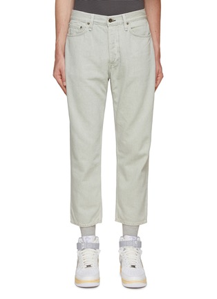 Main View - Click To Enlarge - RAG & BONE - ‘BECK’ LINEN BLEND STRAIGHT LEG CROPPED JEANS