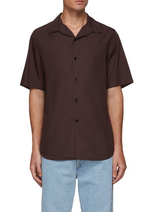 Main View - Click To Enlarge - THE ROW - ‘GIUSEPPE’ SHORT SLEEVE SOFT COTTON SHIRT