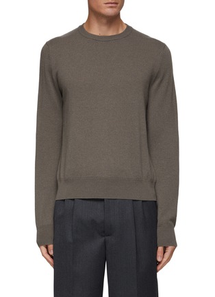 Main View - Click To Enlarge - THE ROW - ‘BENJI’ LONG SLEEVE CASHMERE KNIT SWEATER