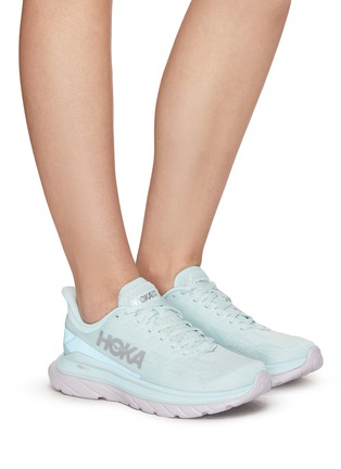 Figure View - Click To Enlarge - HOKA - ‘Mach 4’ Low Top Lace Up Mesh Sneakers