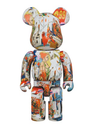 Main View - Click To Enlarge - BE@RBRICK - x Andy Warhol Jean-Michel Basquiat '4' 1000% BE@RBRICK