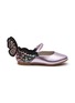 SOPHIA WEBSTER - ‘CHIARA’ EMBROIDERED LEATHER BALLERINA FLATS