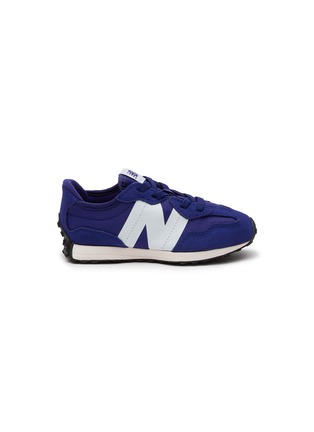Main View - Click To Enlarge - NEW BALANCE - ‘327’ ELASTIC LACE LOGO TODDLER RUNNERS