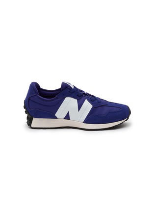 Main View - Click To Enlarge - NEW BALANCE - ‘327’ ELASTIC LACE LOGO KIDS RUNNERS