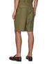 Back View - Click To Enlarge - TOMORROWLAND - BELTED DOUBLE PLEATED HIGH COUNT GURKHA SHORTS