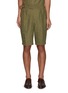 Main View - Click To Enlarge - TOMORROWLAND - BELTED DOUBLE PLEATED HIGH COUNT GURKHA SHORTS