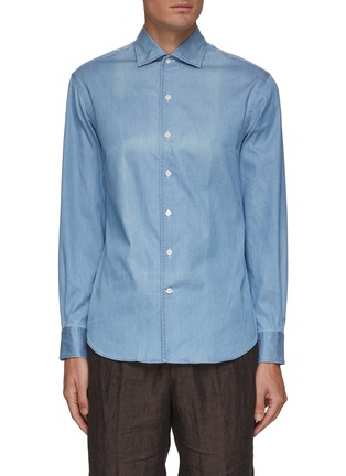 Main View - Click To Enlarge - TOMORROWLAND - Wide Collar Twill Shirt