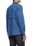 Back View - Click To Enlarge - DENHAM - ‘Bondi' patch pocket denim shirt