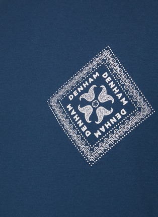 - DENHAM - Saint Bandana Graphic Boxy Cotton Crewneck T-Shirt