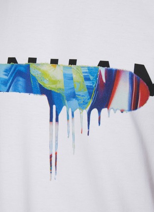  - DENHAM - KBXD' Brush Stroke Cotton Crewneck T-Shirt